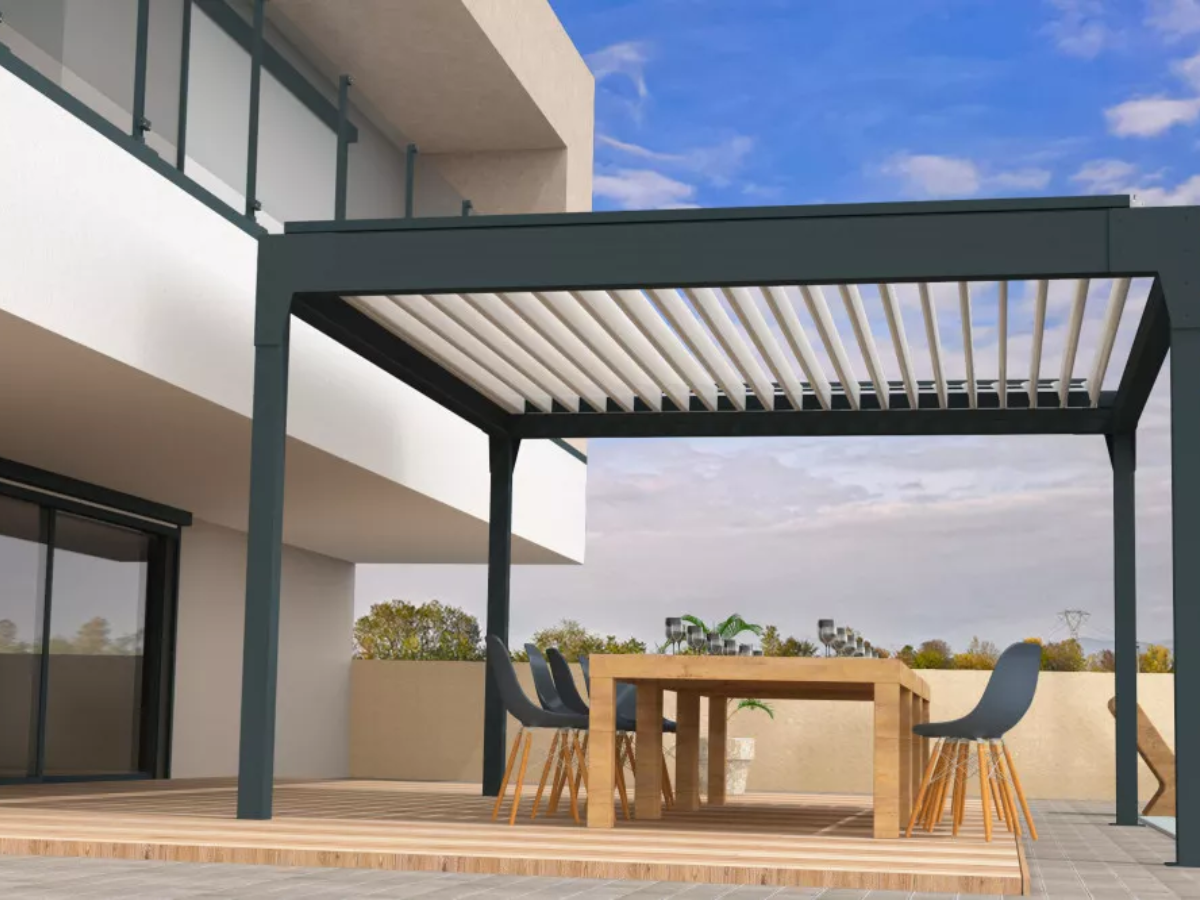 Pergola Bioclimatique ILOT Parallèles - Habitat83.com