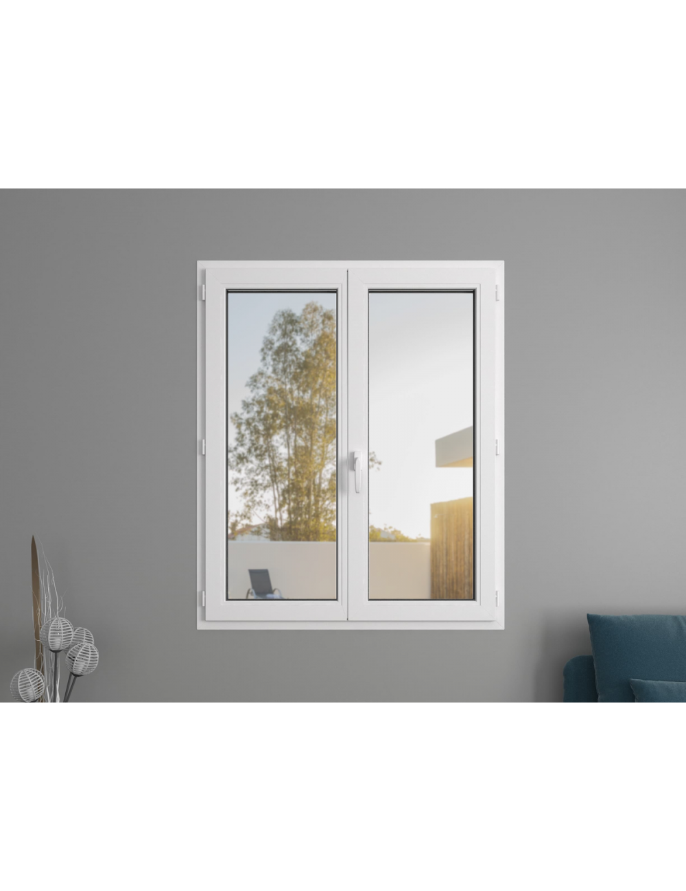 Fenêtre PVC 2 Vantaux - Isolation, Esthétique et Sécurité Renforcée - Habitat83.com