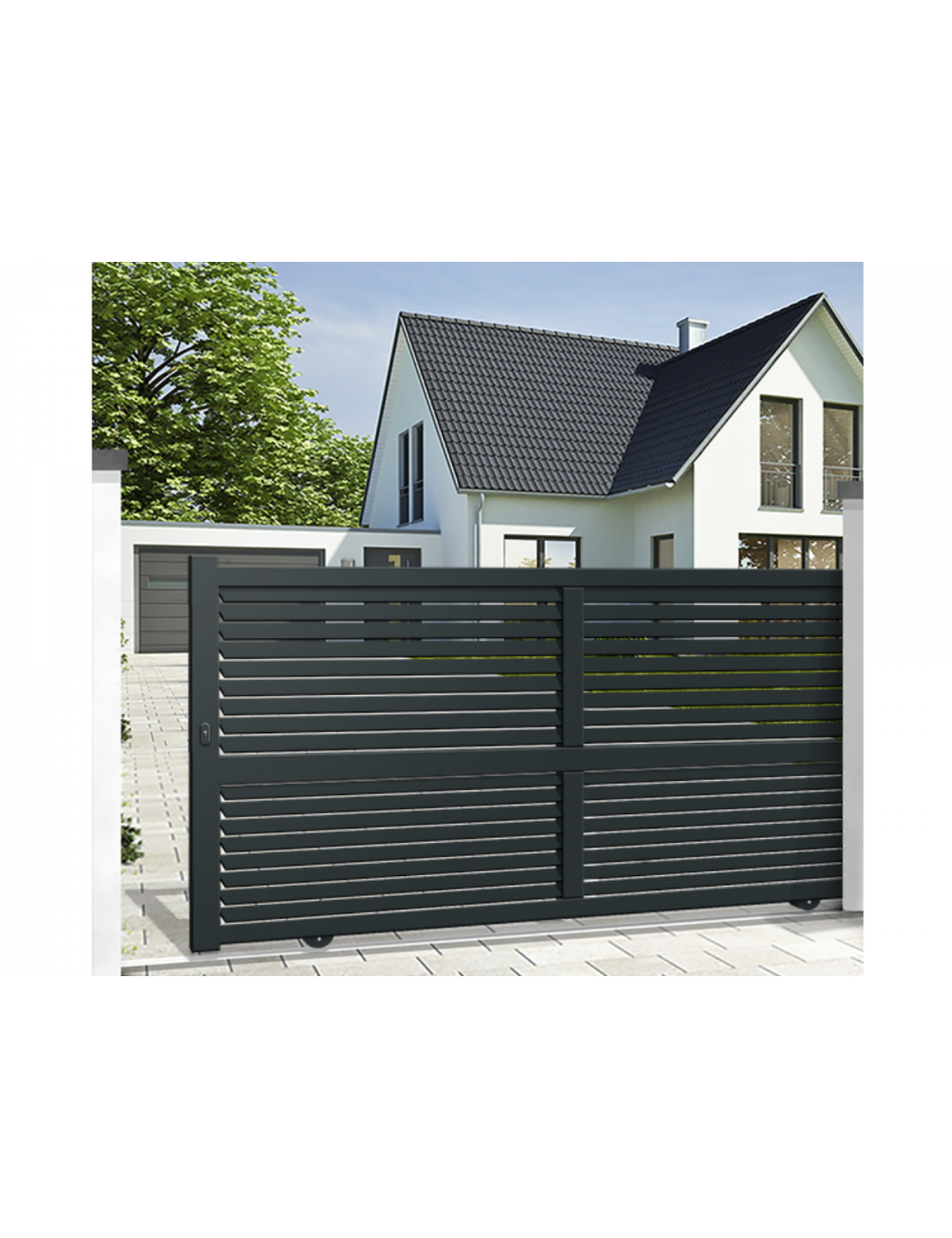 Portail coulissant semi plein Portail coulissant semi plein