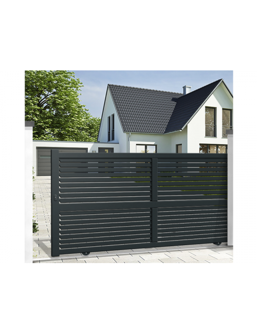 Portail coulissant semi plein