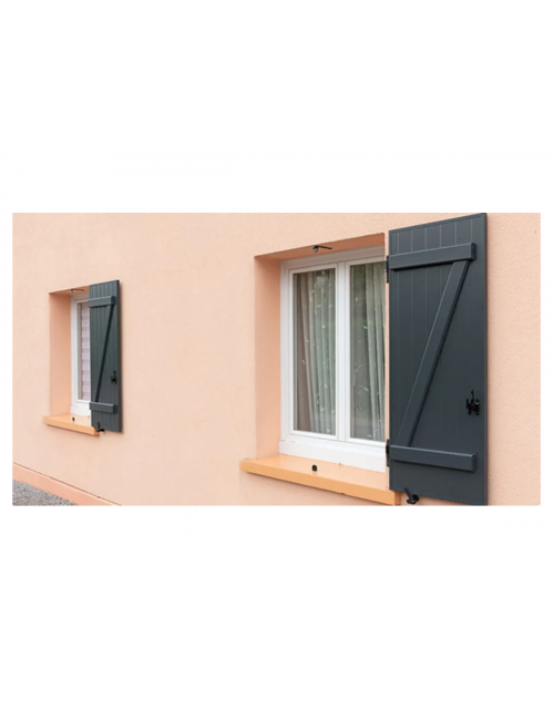 Volet Isolé Barre et Écharpe 1 Vantail - Habitat83.com