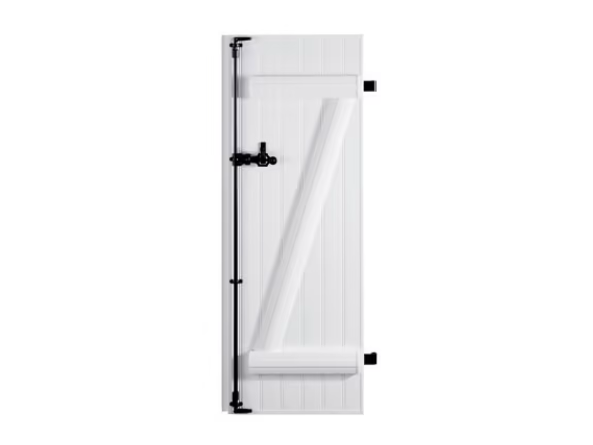 Volet Isolé Barre et Écharpe 1 Vantail - Habitat83.com