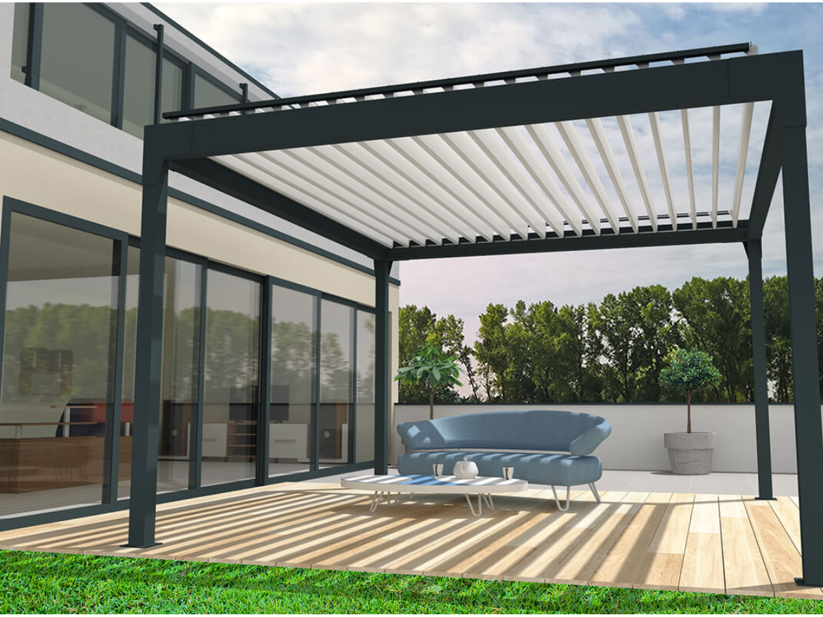 Pergola Bioclimatique en ILOT - Habitat83.com