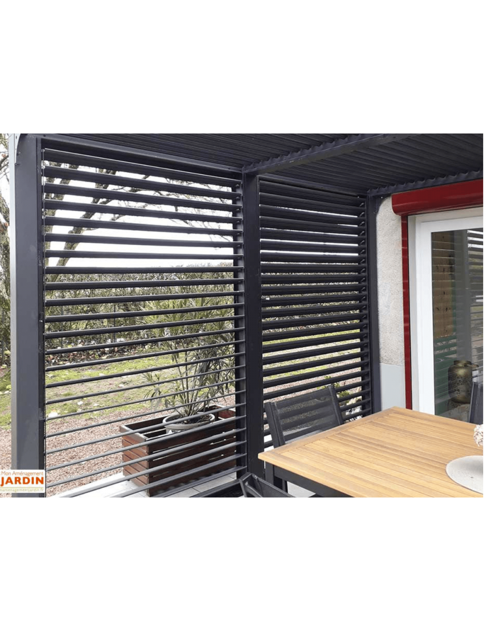 brise soleil aluminium à lames orientable