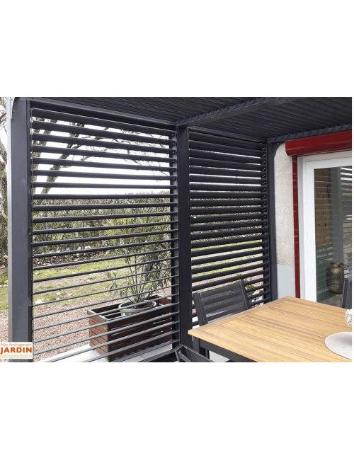brise soleil aluminium à lames orientable