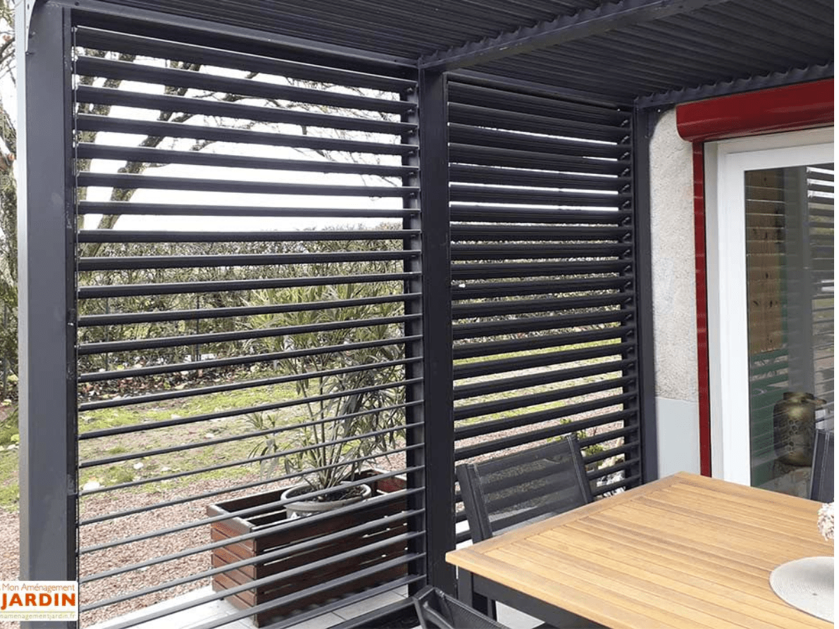 brise soleil aluminium à lames orientable