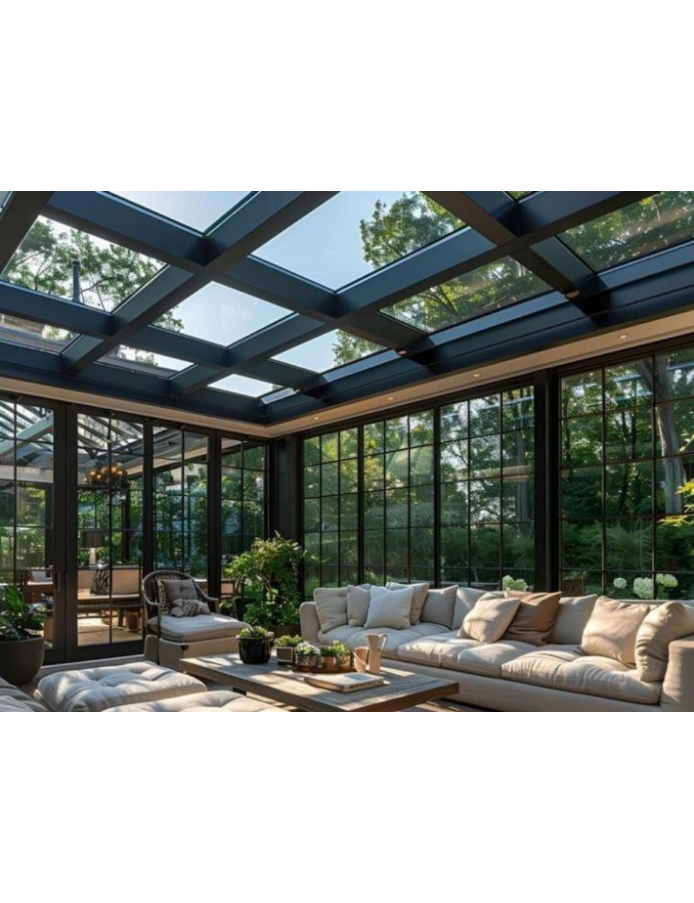 Véranda toit verrière panoramique – Vue Imprenable et Confort | habitat.com