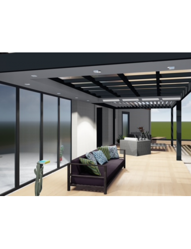 Véranda toit verrière panoramique – Vue Imprenable et Confort | habitat.com