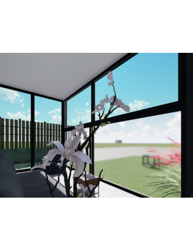 véranda toit classique moderne